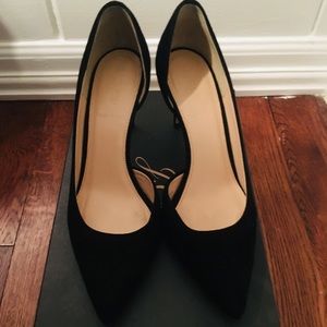 Black Suede J.Crew Pumps